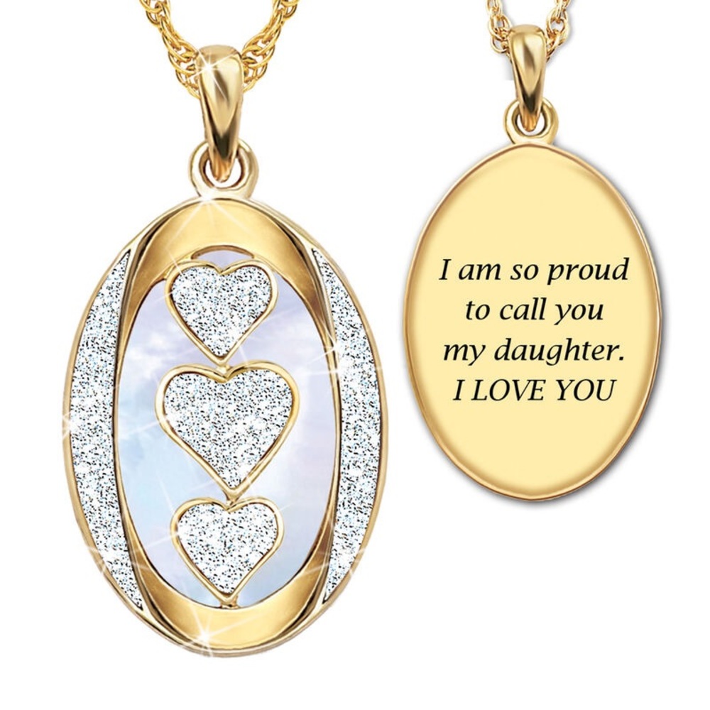 🆕 My Daughter “I Am So Proud” Diamond Pendant
